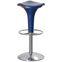 Rexite Zanzibar Barkruk, Donkerblauw, Hoogte Instelbaar, Draaibaar