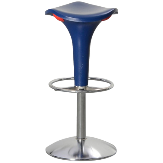 Rexite Zanzibar Barkruk, Donkerblauw, Hoogte Instelbaar, Draaibaar 1