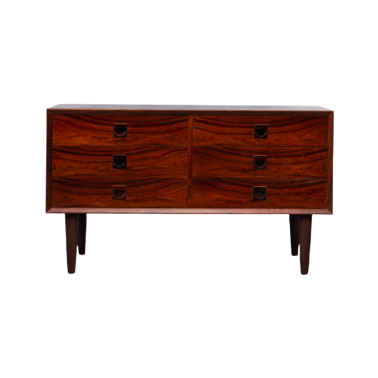 Deens Design Palissander Lage Ladekast Gemaakt Door Brouer Mobelfabrik, 1960s 1