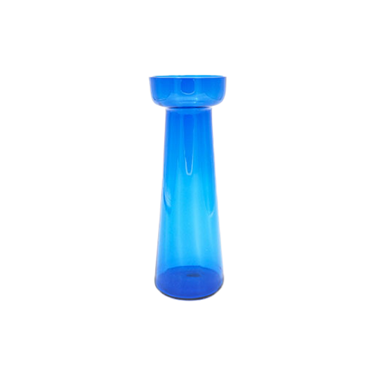 Kristalunie Bloembol Vaasje Blauw, 1930s 1