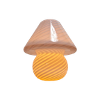 Xl Roze Space Age Murano Mushroom Swirl Lamp, 1970S thumbnail 1