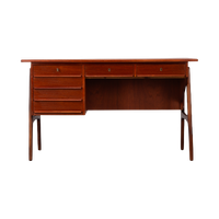 Deen Design Teak Freestanding Desk, 1960S