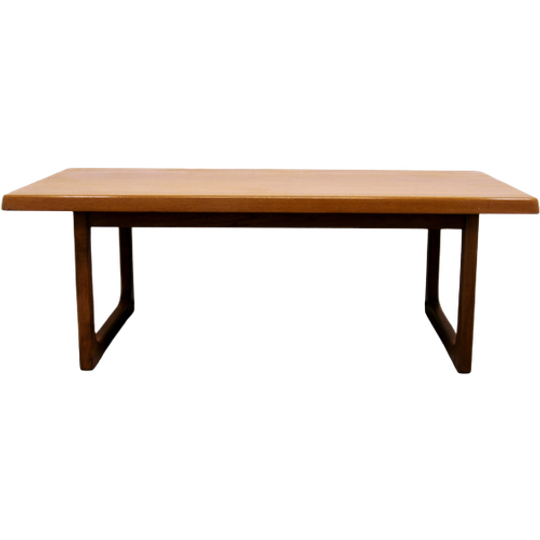 Teakhouten Rechthoekige Salontafel Niels Bach 1