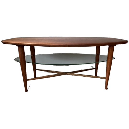 Vintage Mid- Century Modern Deense Jaren '60 Teakhouten Salontafel / Koffietafel 1
