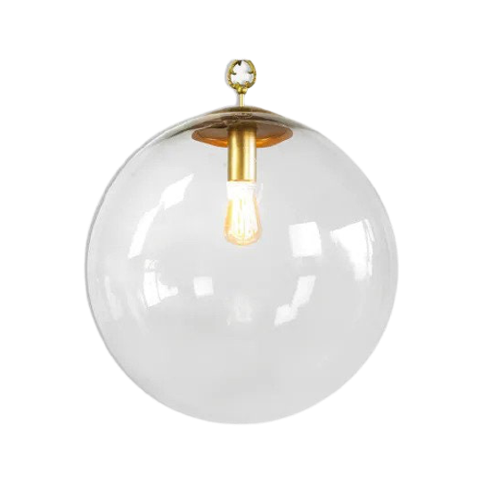 Large Vintage Glass Bulb Lamp, Raak Amsterdam 1960s 1