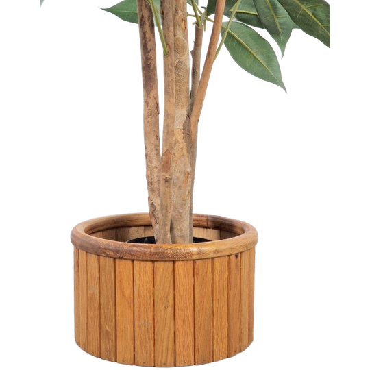 Vintage Planter Eiken Hout Plantenbak Scandinavisch Design 1