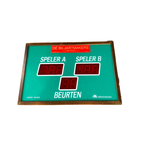 Vintage Biljart Scorebord D&K (Digitaal)