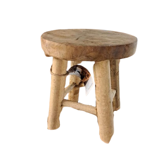 Houten Krukjes Decoratie Planten Tafeltje 1