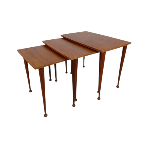 Vintage Nesting Tables Mimiset Teak