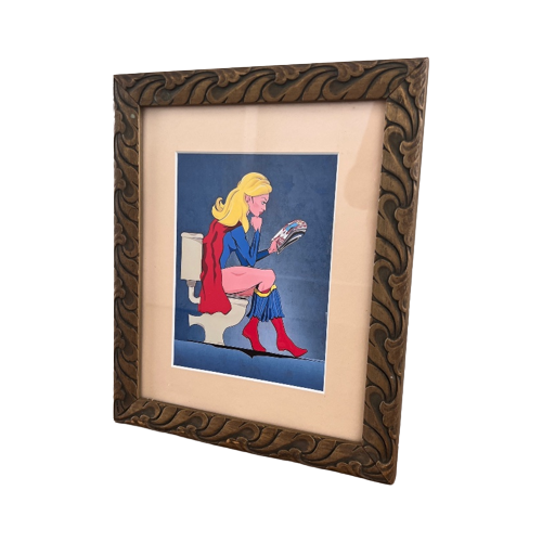 Vintage Kaders (2) Met Print Superman/Superwoman