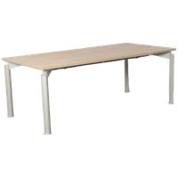 Bulo H2O Bureau, Bladkleur Naar Keuze, 200X100 Cm, Hoogte Instelbaar Onderstel