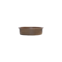 Grote Bruine Schaal Beige Binnenkant