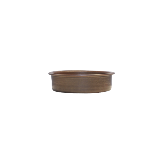 Grote Bruine Schaal Beige Binnenkant 1