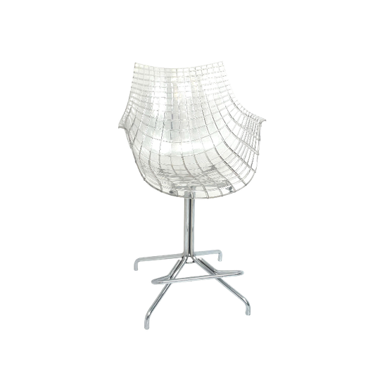 Christophe Pillet - Driade - Meridiana - Hard Plastic Design Bar Stool On Four-legged Base - Coun 1