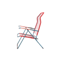 Italian Mid-century Foldable ‘spagetthi’ Deck Chair By Roberto Gatti