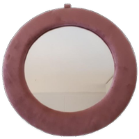 * Oud Roze Verlours Spiegel Ronde Spiegel Retro