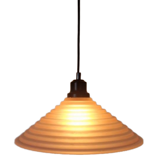 Vintage Postmoderne Glazen Hanglamp. 1