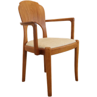 Vintage Deense Eetkamerstoel Met Leuning 'haldrup'