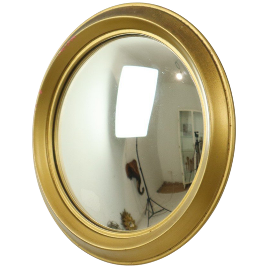 Vintage Bolle Gouden Spiegel Artilux Butler Heksenoog 23cm 1