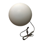 Eglo - Opaline Glazen Space Age Stijl Tafellamp In Wit thumbnail 1