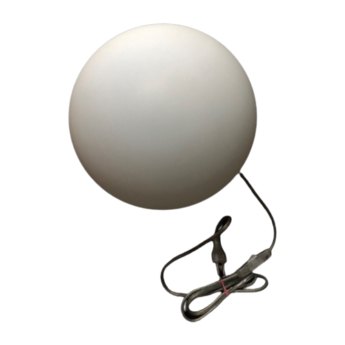 Eglo - Opaline Glazen Space Age Stijl Tafellamp In Wit