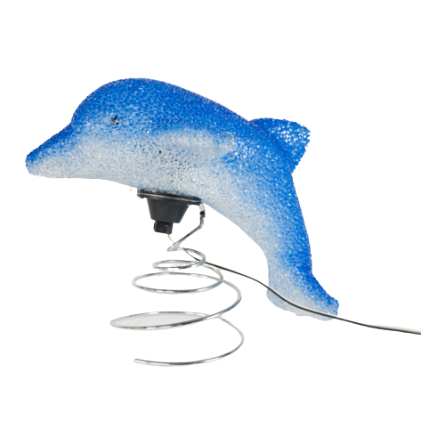 Dolfijn Lamp - Tafellamp - Rubber - Metaal - 90'S