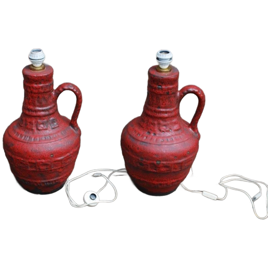 Vintage Xl Vaaslamp Rood 1