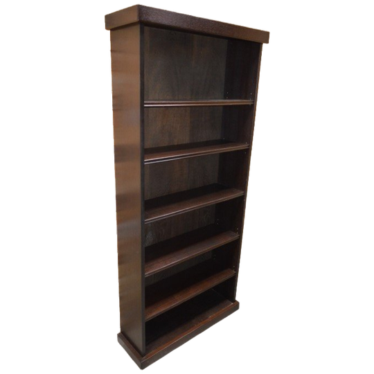 Boekenkast Of Schappenkast Donker Eiken Met Verstelbare Planken 1