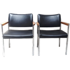 Set Van 2 Vintage Fauteuils Thereca Bauhaus Stijl Fauteuils thumbnail 1