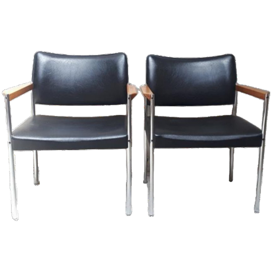 Set Van 2 Vintage Fauteuils Thereca Bauhaus Stijl Fauteuils 1