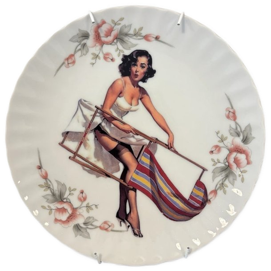 Vintage Wandbord Dame 1