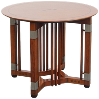 Mooie En In Goede Staat Verkerende Ronde Art Deco Schuitema Design Bijzet/ Salontafel