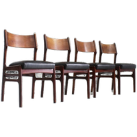 Set Of 4 Vintage Danish Teak Dining Chairs