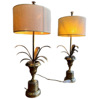 Set Van 2 Vintage 'Gouden' Boulanger Tafellampen