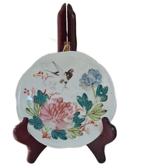 Vintage Sierbordje, Wandbordje, Bordje, Oosterse Afbeelding 1