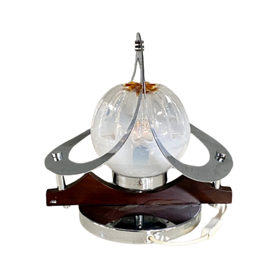 Mazzega Handgebaren Murano Tafel Lamp - Italië Jaren 70 1
