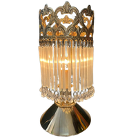 2 Beschikbaar Vintage Opaline Staafjes Tafellampen Kristal