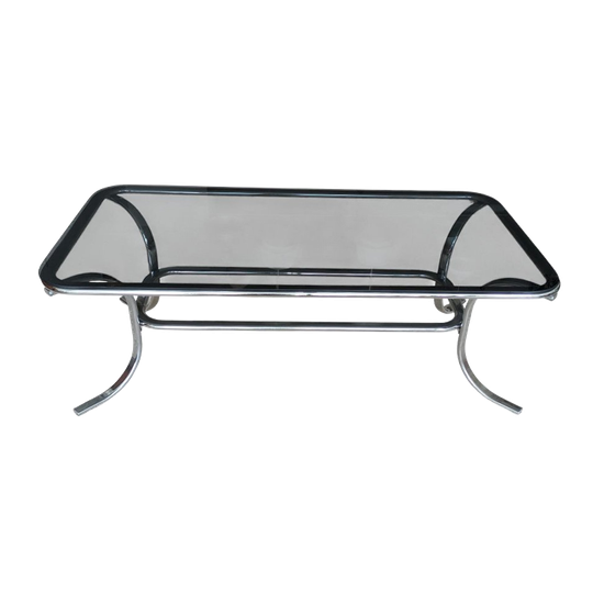 Vintage, Space Age Glazen Salontafel 1