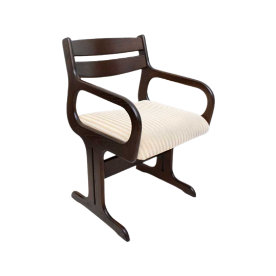 Vintage Deens Design Stoel Farstrup Møbler – Wengé Hout 1