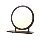 Retro Vintage Spiegel Rond Hout Jaren 70 Wandspiegel thumbnail 1