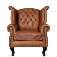 King Fauteuil Chesterfield Classic Vintage Bruin