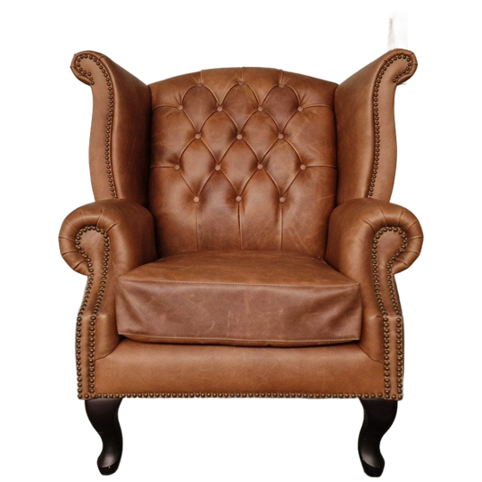 King Fauteuil Chesterfield Classic Vintage Bruin 1