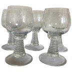 5x Roemer Wijnglas Transparant Gegrafeerd thumbnail 1