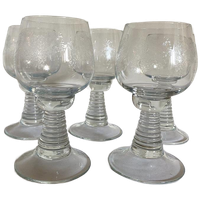 5x Roemer Wijnglas Transparant Gegrafeerd