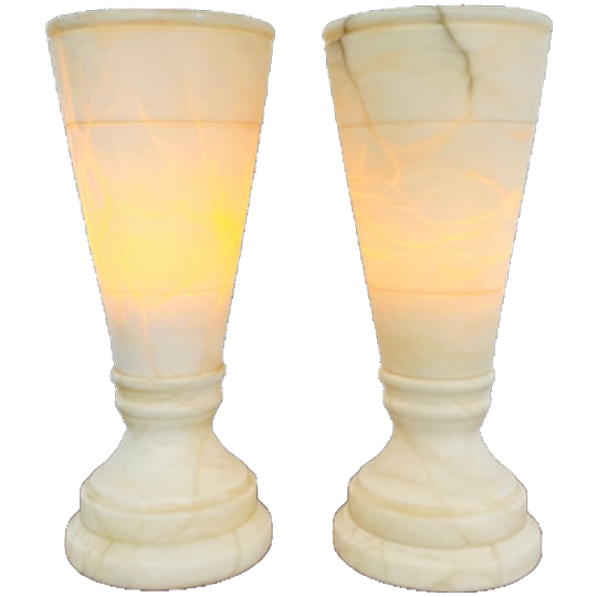 Set Vintage Albasten Lampen Spanje 1