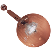 1970 Italian Chrome Globe Light