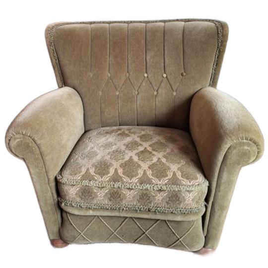 Oorfauteuil Vintage Velours 1
