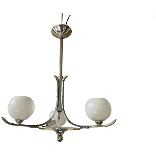 Hanglamp Plafondlamp Lamp Art Deco 1930 Frans 1