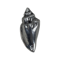 Handmade - Seashell Shaped Drawer / Door Pull Or Handle - Casted Aluminum (New Old Stock) - Made