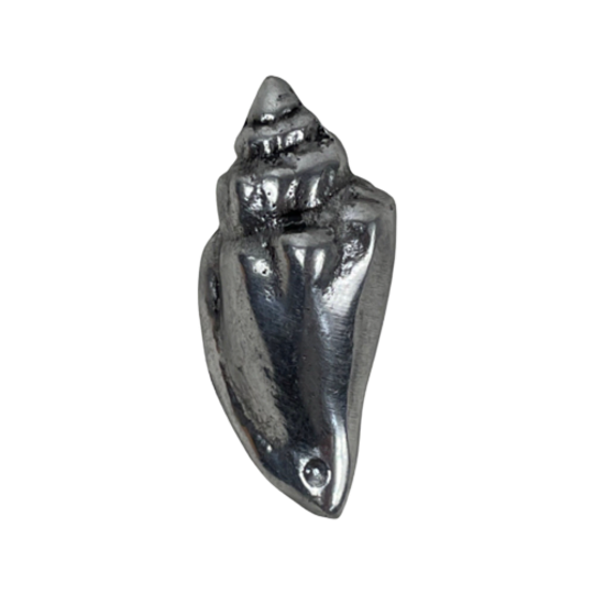 Handmade - Seashell Shaped Drawer / Door Pull Or Handle - Casted Aluminum (new Old Stock) - Made 1